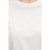 GANT Women's Cotton Regular Fit Tonal Graphic T-Shirt 4200502 113 Eggshell GANT Women's Cotton Regular Fit Tonal Graphic T-Shirt 4200502 113 Eggshell