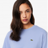 LACOSTE Γυναικεία Βαμβακερή T-Shirt Μπλούζα Άνετη Γραμμή TF7215 00 5QD Βιολετί