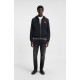 HUGO Ανδρική Βαμβακερή Ζακέτα με Κουκούλα Daple212 Κανονική Γραμμή 50447972 001 Μαύρο