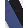 HUGO BOSS Men's Two Pair Socks Regular Lenght UNI COLORS CC 50469638 480 Navy Light Blue HUGO BOSS Men's Two Pair Socks Regular Lenght UNI COLORS CC 50469638 480 Navy Light Blue