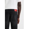 HUGO Ανδρικό Ελαστικό Βαμβακερό Παντελόνι Jean Hugo634 Κωνική Γραμμή 50517492 005 Μαύρο