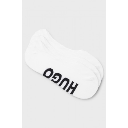 HUGO BOSS Men's Low Cut Socks 3P SL LOGO CC 50541589 100 White