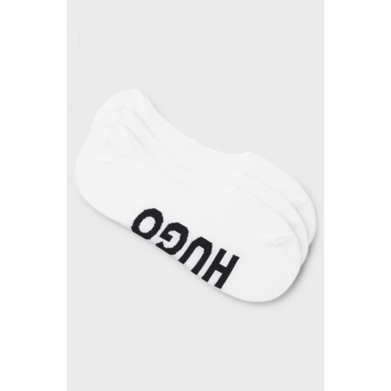 HUGO BOSS Men's Low Cut Socks 3P SL LOGO CC 50541589 100 White