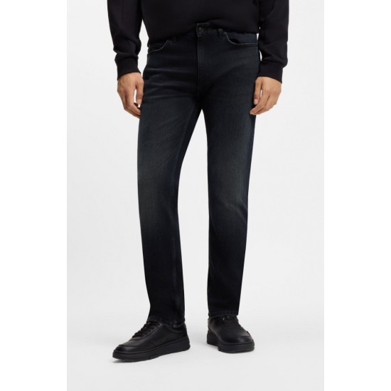 HUGO Ανδρικό Βαμβακερό Παντελόνι Jean HUGO 708 Κανονική Γραμμή 50547255 413 Σκούρο Μπλε