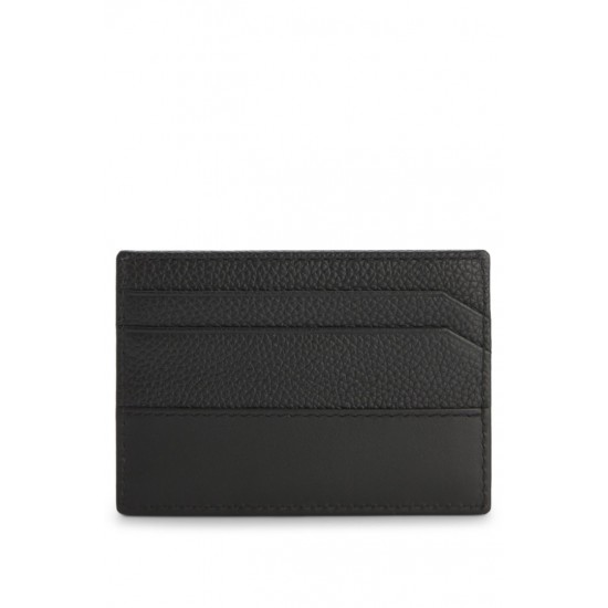 HUGO Ανδρική Δερμάτινη Θήκη Καρτών Quantic_Cardcase 50548764 001 Μαύρη