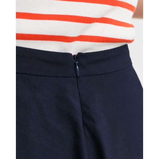 GANT Γυναικεία Βαμβακερή Φούστα Lightweight Chino Άνετη Γραμμή 4400163 433 Σκούρο Μπλε