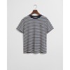 GANT Women's Cotton Striped Shield T-Shirt 4200564 433 Evening Blue GANT Women's Cotton Striped Shield T-Shirt 4200564 433 Evening Blue