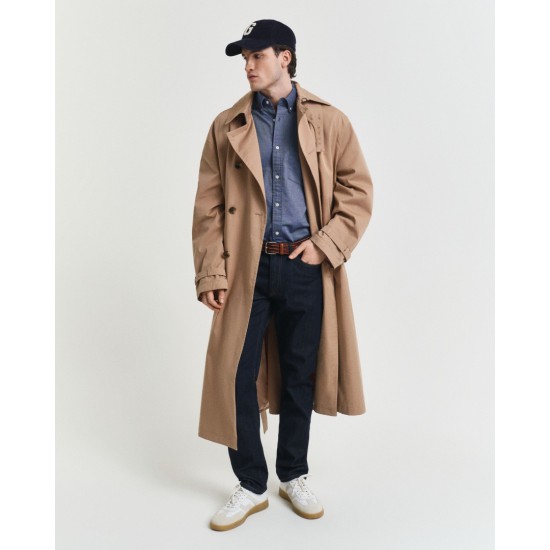 GANT Ανδρικό Βαμβακερό Πουκάμισο Classic Oxford Κανονική Γραμμή 3000200 423 Μπλε