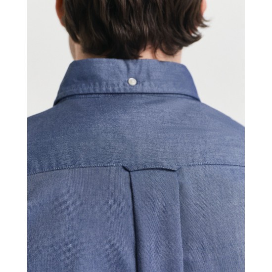 GANT Ανδρικό Βαμβακερό Πουκάμισο Classic Oxford Κανονική Γραμμή 3000200 423 Μπλε