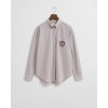 GANT Women's Cotton Regular Fit Classic Poplin Graphic Shirt 4300557 656 Plum Wine