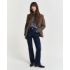 GANT Γυναικείο Βαμβακερό Ελαστικό Παντελόνι Flare Jeans Κανονική Γραμμή 4100237 960 Σκούρο Μπλε