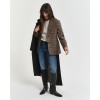 GANT Women's Regular Fit Wool Houndstooth Blazer Jacket 4770344 210 Roasted Walnut