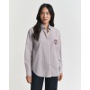 GANT Women's Cotton Regular Fit Classic Poplin Graphic Shirt 4300557 656 Plum Wine