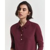 GANT Γυναικείο Βαμβακερό Μακρυμάνικο Pique Polo Κανονική Γραμμή 4202626 656 Μπορντό