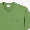 LACOSTE Ανδρικό Βαμβακερό T-Shirt Chest Pocket Κανονική Γραμμή TH2827 00 02M Πράσινο