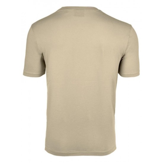 HUGO Ανδρικό Βαμβακερό T-Shirt Dulivio Κανονική Γραμμή 50467556 237 Ανοιχτό Καφέ