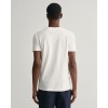 GANT Ανδρικό Βαμβακερό T-Shirt Pique Στενή Γραμμή 2013033 113 Λευκό