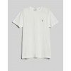 GANT Ανδρικό Βαμβακερό T-Shirt Pique Στενή Γραμμή 2013033 113 Λευκό