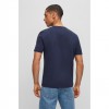 HUGO Ανδρικό Βαμβακερό T-Shirt Dulivio Κανονική Γραμμή 50467556 405 Σκούρο Μπλε