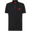 HUGO Ανδρικό Βαμβακερό Polo Dereso222 Στενή Γραμμή 50466202 001 Μαύρο