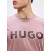 HUGO Ανδρικό Βαμβακερό T-Shirt Dulivio Κανονική Γραμμή 50467556 236 Ανοιχτό Μωβ