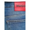 HUGO Ανδρικό Ελαστικό Βαμβακερό Jean Παντελόνι Hugo708 Κανονική Γραμμή 50555181 425 Ανοιχτό Μπλε