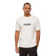 HUGO Ανδρικό Βαμβακερό T-Shirt Dumeo Κανονική Γραμμή 50557437 102 Λευκό