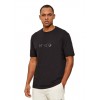 HUGO Ανδρικό Βαμβακερό T-Shirt Dumeo Κανονική Γραμμή 50557437 001 Μαύρο