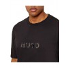 HUGO Ανδρικό Βαμβακερό T-Shirt Dumeo Κανονική Γραμμή 50557437 001 Μαύρο
