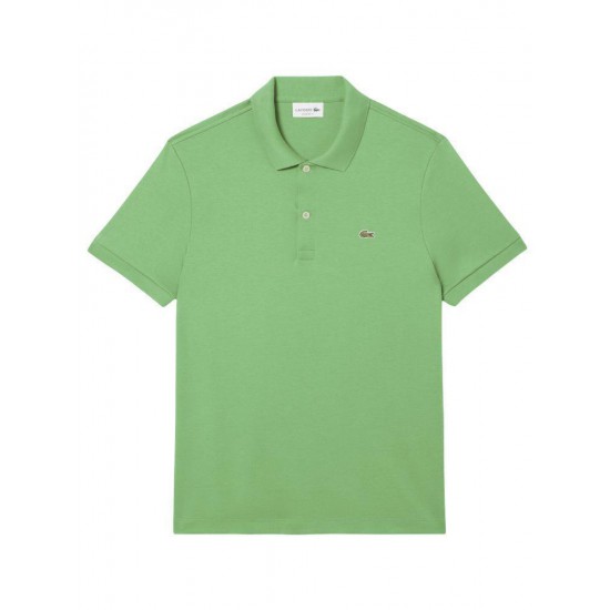 LACOSTE Ανδρικό Βαμβακερό Jersey Pima Polo Κανονική Γραμμή DH2050 00 02M Πράσινο