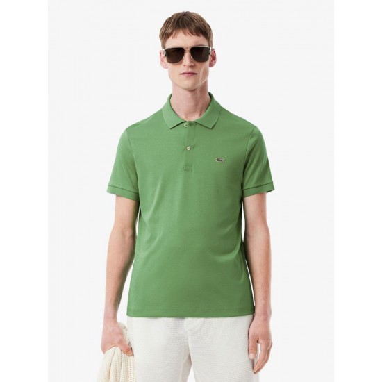 LACOSTE Ανδρικό Βαμβακερό Jersey Pima Polo Κανονική Γραμμή DH2050 00 02M Πράσινο