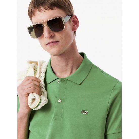 LACOSTE Ανδρικό Βαμβακερό Jersey Pima Polo Κανονική Γραμμή DH2050 00 02M Πράσινο