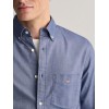 GANT Ανδρικό Βαμβακερό Πουκάμισο Poplin Κανονική Γραμμή 3000100 436 Μπλε
