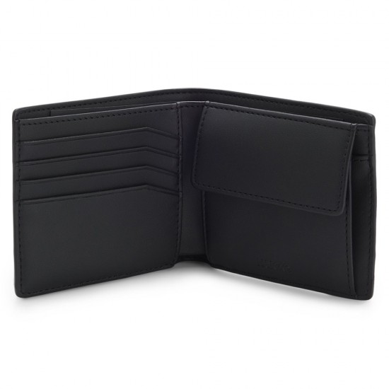HUGO Ανδρικό Πορτοφόλι Quantic_4cc Coin M 50558550 001 Μαύρο