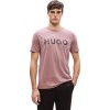 HUGO Ανδρικό Βαμβακερό T-Shirt Dulivio Κανονική Γραμμή 50467556 236 Ανοιχτό Μωβ