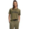 HUGO Ανδρικό Βαμβακερό T-Shirt Dulivio Κανονική Γραμμή 50467556 389 Πράσινο Ανοιχτό