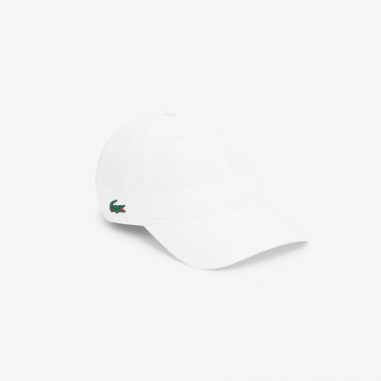 LACOSTE Ανδρικό Ελαφρύ Diamond Ταφτά Sport Καπέλο RK2662 00 001 Λευκό