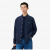 LACOSTE Ανδρικό Λινό Πουκάμισο Κανονική Γραμμή CH5692 00 166 Σκούρο Μπλε
