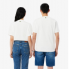 LACOSTE Ανδρικό Βαμβακερό T-Shirt Tone on Tone Embossed Logo Κανονική Γραμμή TH0753 00 70V Λευκό