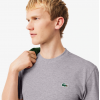 LACOSTE Ανδρική Βαμβακερή T-Shirt Μπλούζα Ultra Dry Sport Κανονική Γραμμή TH7618 00 CCA Γκρι
