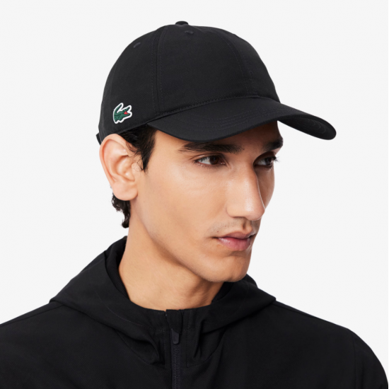 LACOSTE Ανδρικό Ελαφρύ Diamond Ταφτά Sport Καπέλο RK2662 00 031 Μαύρο