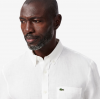 LACOSTE Ανδρικό Λινό Πουκάμισο Κανονική Γραμμή CH5692 00 001 Λευκό