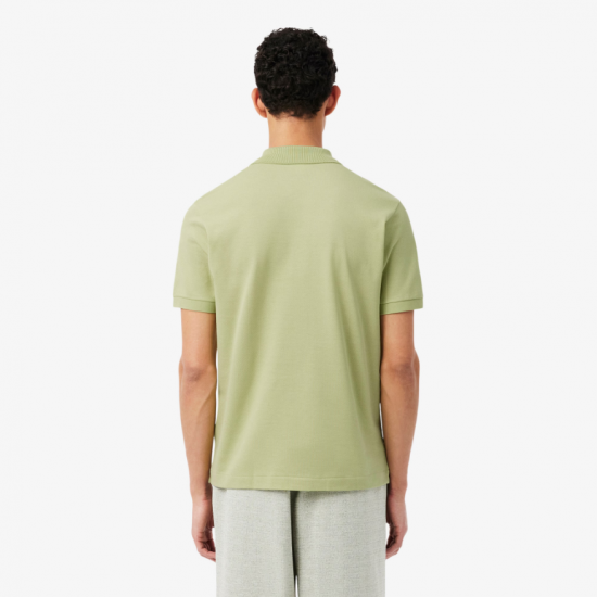LACOSTE Ανδρική Βαμβακερή Polo Pique Μπλούζα Κανονική Γραμμή L.12.12 00 UYB Ανοιχτό Πράσινο