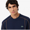 LACOSTE Ανδρικό Ultra Dry Pique Knit T-Shirt Κανονική Γραμμή TH0269 00 166 Σκούρο Μπλε