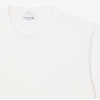 LACOSTE Ανδρικό Βαμβακερό T-Shirt Tone on Tone Embossed Logo Κανονική Γραμμή TH0753 00 70V Λευκό