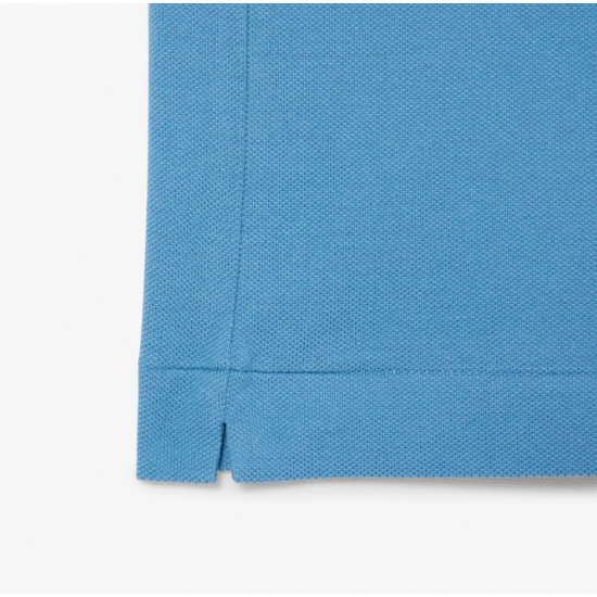 LACOSTE Ανδρική Βαμβακερή Polo Pique Μπλούζα Κανονική Γραμμή L.12.12 00 JBK Γαλάζιο