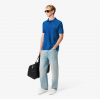 LACOSTE Ανδρική Βαμβακερή Polo Pique Μπλούζα Κανονική Γραμμή L.12.12 00 3D3 Μπλε Ντένιμ