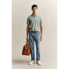 GANT Men's Cotton Regular Fit Shield Piqué Polo Shirt 2210 010 Ceramic Grey
