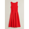 GANT Γυναικείο Αμάνικο Φόρεμα Jersey Woven Combo Στενή Γραμμή 4503509 679 Κόκκινο