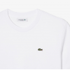 LACOSTE Γυναικεία Βαμβακερή T-Shirt Μπλούζα Άνετη Γραμμή TF7215 00 001 Λευκή